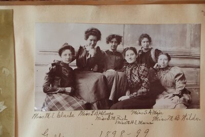 Detail, scrapbook vol. 2, circa 1894, SMFA records